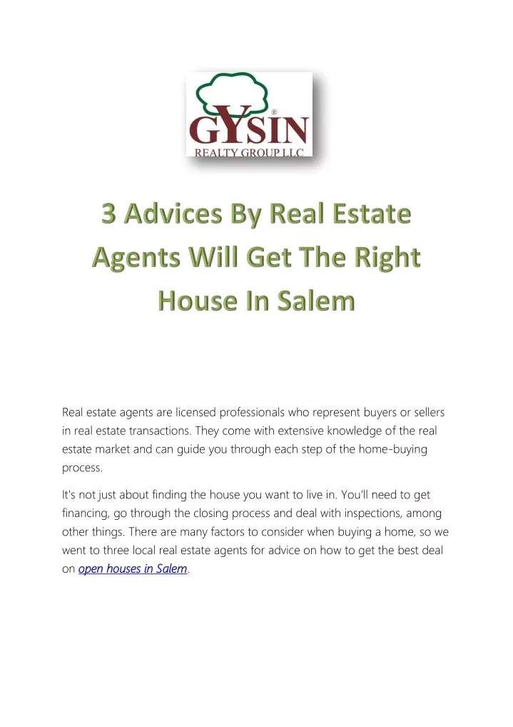 real estate agents are licensed professionals