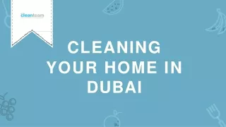 Cleaning your home in Dubai-converted