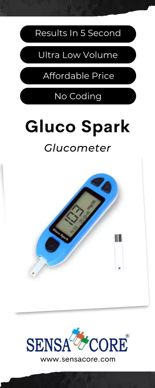 India's Best Next Generation Blood Glucose Meter Manufacturer | Sensa Core
