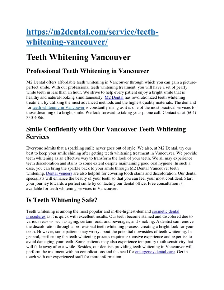 https m2dental com service teeth whitening