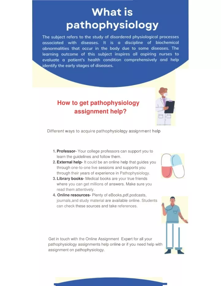 how to get pathophysiology assignment help