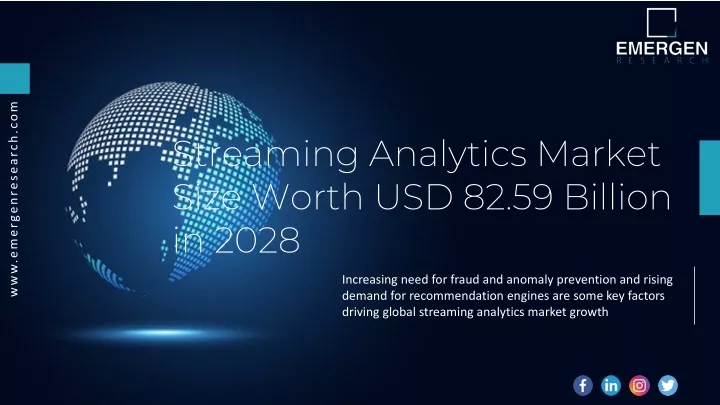 streaming analytics market size worth