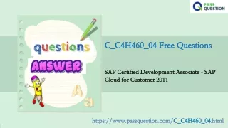 c c4h460 04 free questions c c4h460 04 free