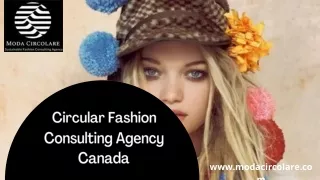 Circular Fashion Consulting Agency in Canada