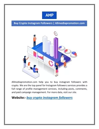 Buy Crypto Instagram Followers | Allmediapromotion.com