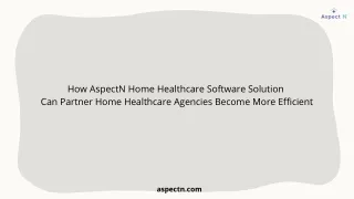 Homecare Software Solutions  AspectN