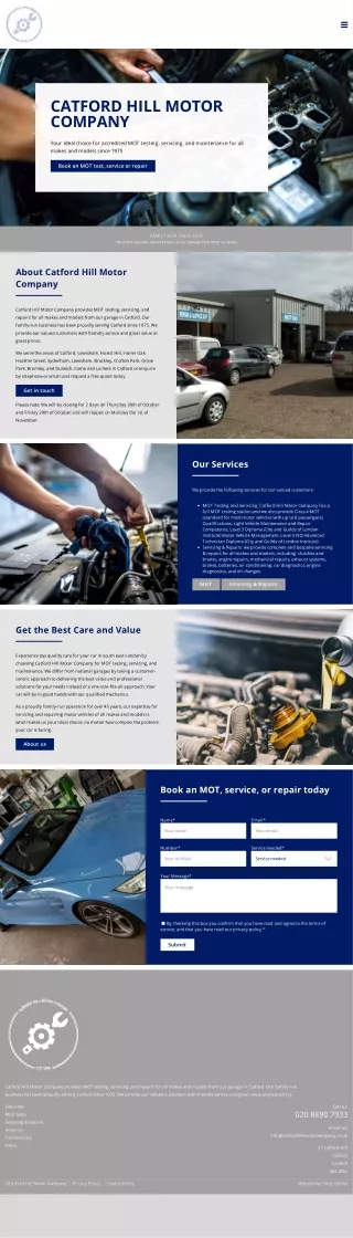 Car MOT and service