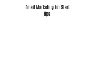 email marketing for start ups