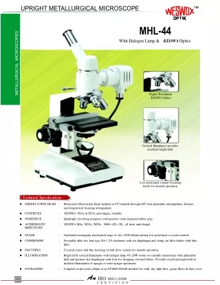 upright metallurgical microscope