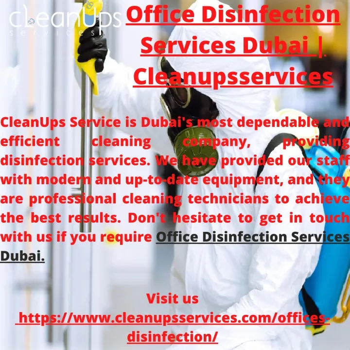 office disinfection services dubai