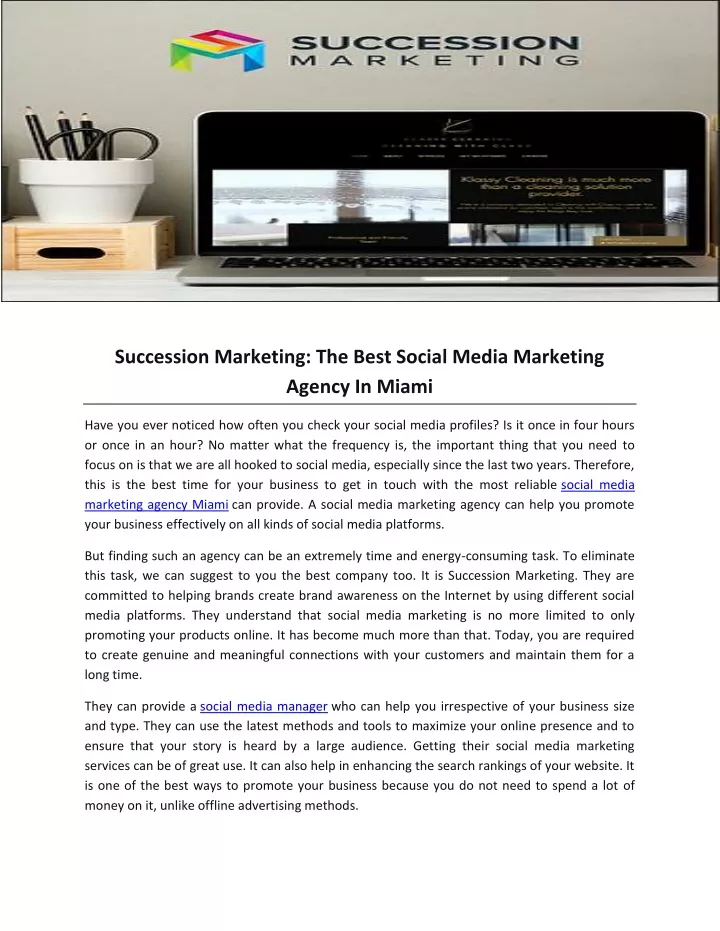 succession marketing the best social media