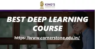 best deep learning course