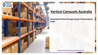 Automated Vertical Storage System Nomenclature Guide