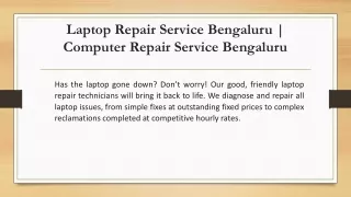 laptop repair service bengaluru