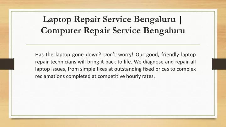 laptop repair service bengaluru computer repair service bengaluru