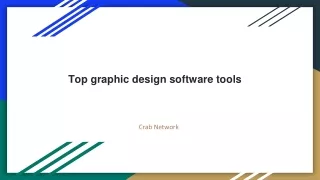 Top graphic design software tools