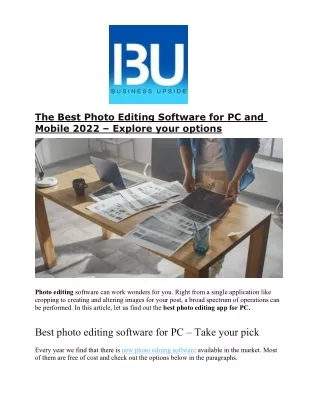 the best photo editing software for pc and mobile
