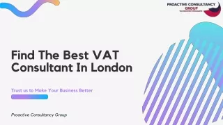 Find The Best VAT Consultant In London