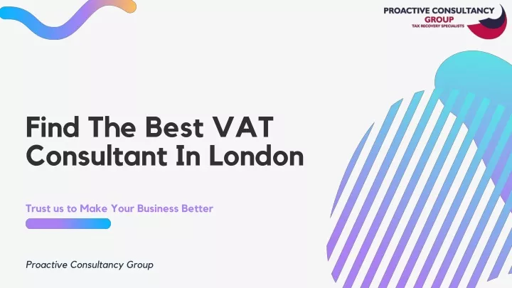 find the best vat consultant in london