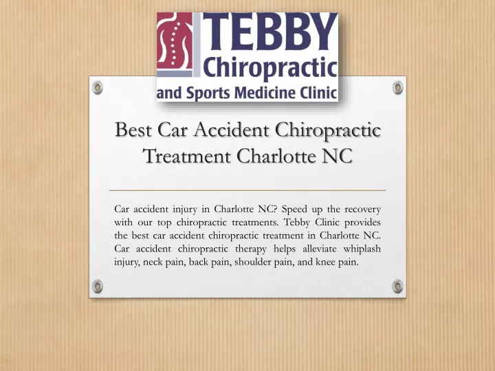 best car accident chiropractic treatment charlotte nc