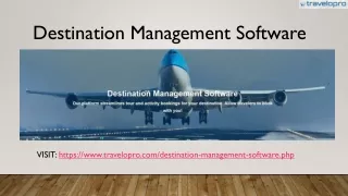 destination management software