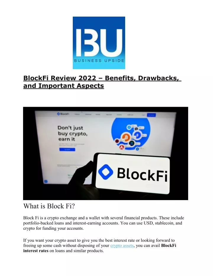 blockfi review 2022 benefits drawbacks