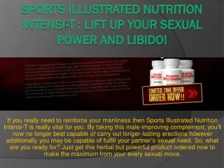 Sports Illustrated Nutrition Intensi-T