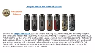 voopoo argus air 25w pod system