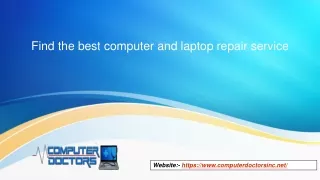Find the best computer and laptop repair service