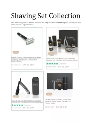 Shaving Sets Collection