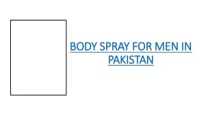 body spray for men in pakistan