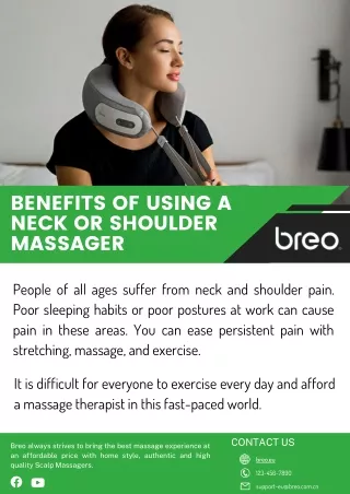 benefits of using a neck or shoulder massager