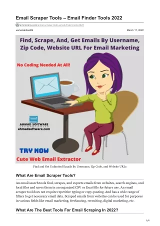 email scraper tools email finder tools 2022