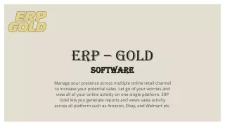 QuickBooks with ERP GOLD Integration |ERP Gold
