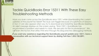 tackle quickbooks error 15311 with these easy troubleshooting methods