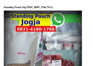 Standing Pouch Stp ౦8ЗI-ԿI8౦-I7ᏮᏮ(whatsApp)