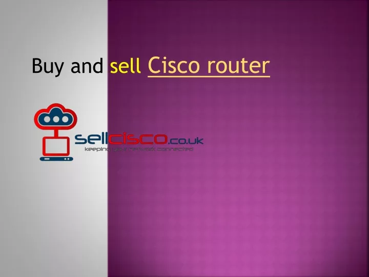 buy and sell cisco router