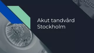 akut tandvård