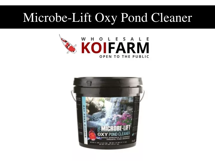 microbe lift oxy pond cleaner