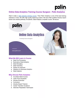 Online Data Analytics Training Course Gurgaon