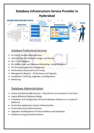 Database Infrastructure Service Providers in Hyderabad