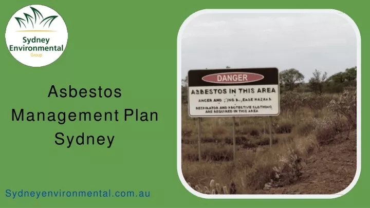 asbestos management plan sydney