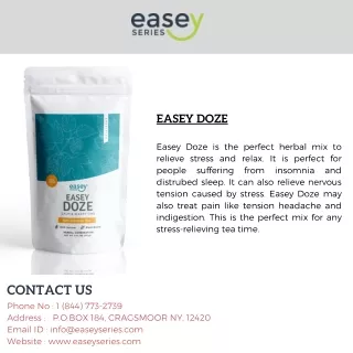 Use Easey Doze To Soothes Digestive System With Easeyseries