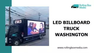 LED Billboard Truck Washington