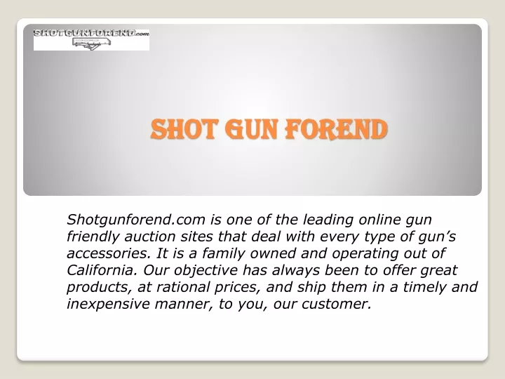 shot gun forend