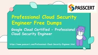 professional cloud security engineer free dumps