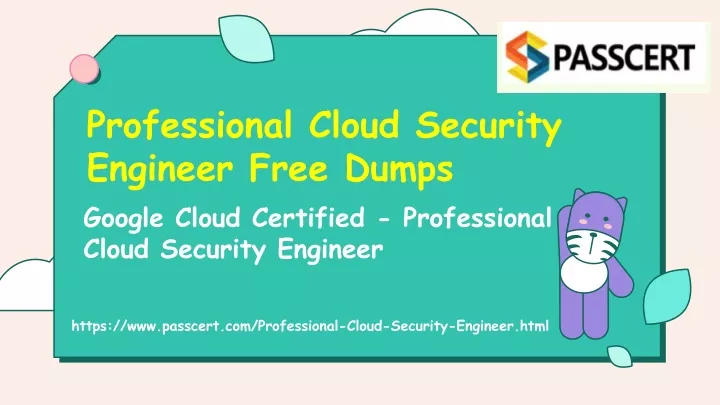 professional cloud security engineer free dumps