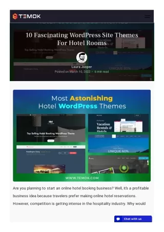 10 fascinating wordpress site themes for hotel