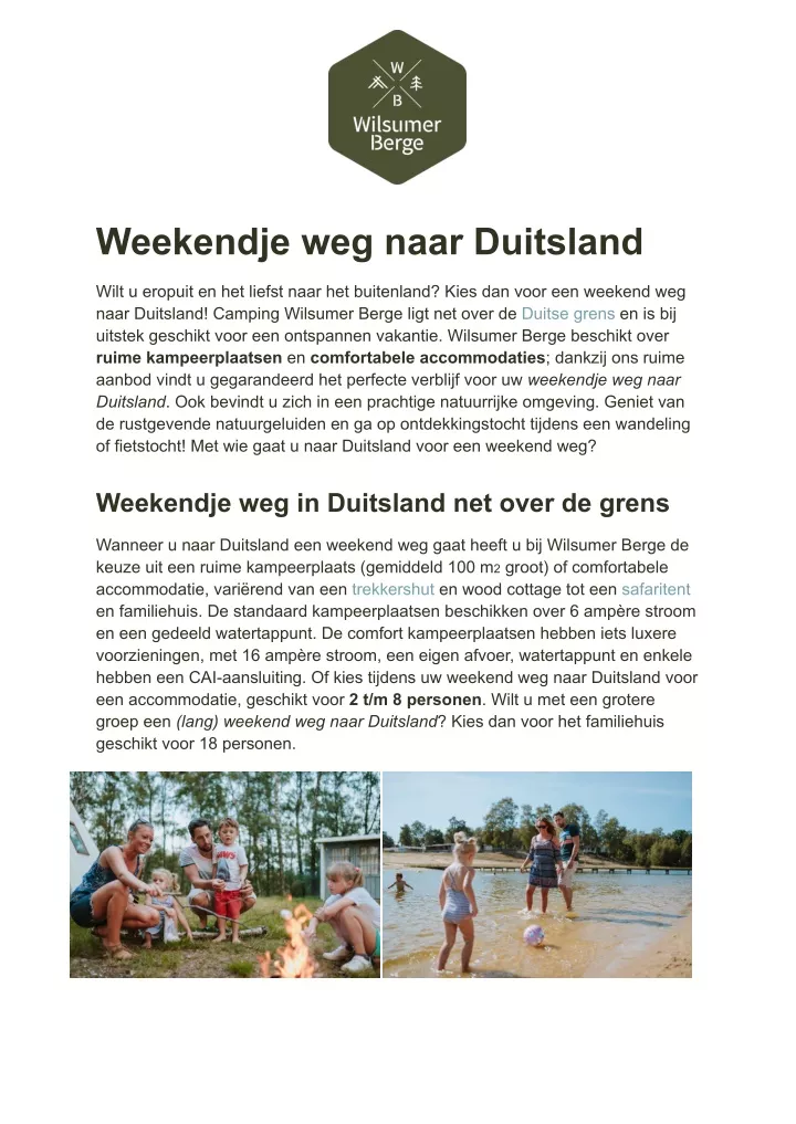 weekendje weg naar duitsland