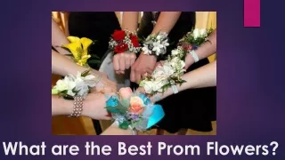 What are the Best Prom Flowers